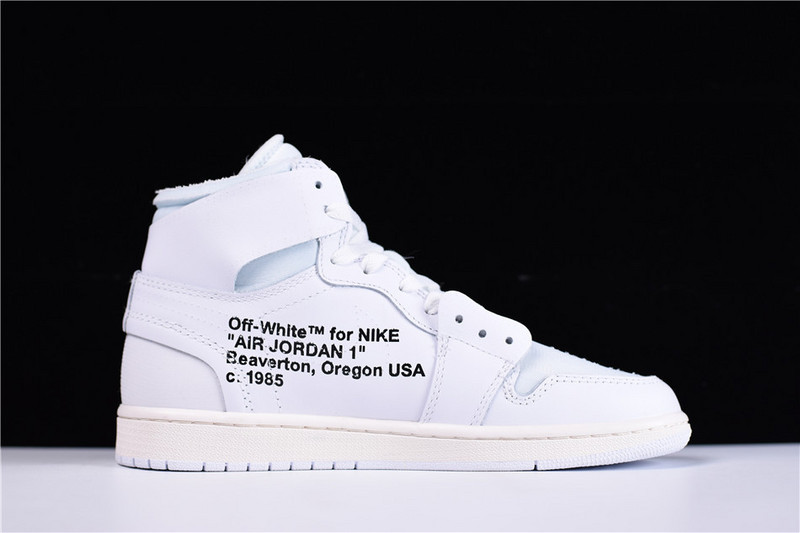OFF WHITE Air Jordan 1 Retro High White AQ0818-100