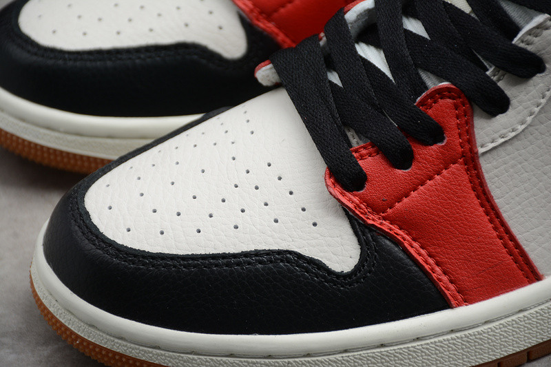 Air Jordan 1 Mid Sail Red Black Blue DC1426-100