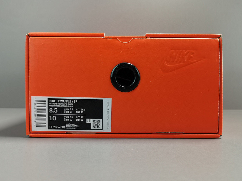 Fragment Design xSacai xNike LDWaffle "Light Smoke Grey"DH2684-001