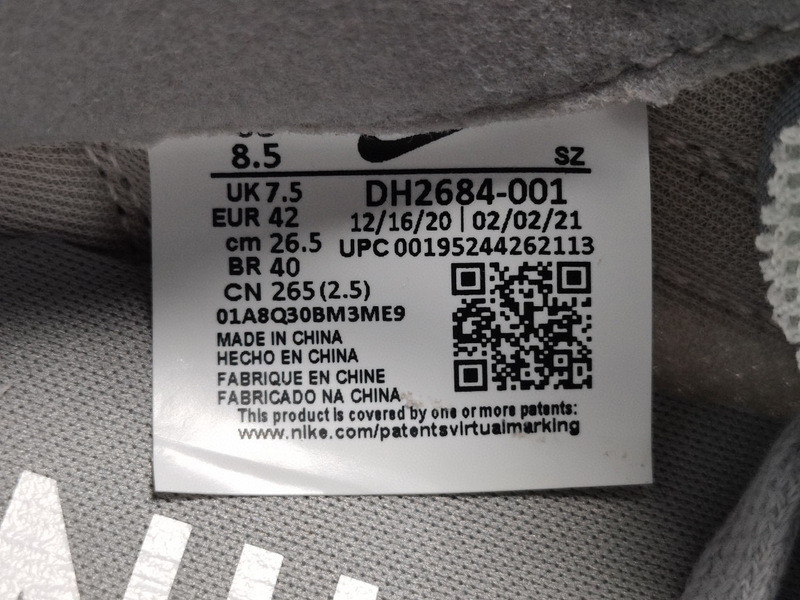 Fragment Design xSacai xNike LDWaffle "Light Smoke Grey"DH2684-001