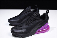 Nike womens Air Max 270 black purple AH6789 016