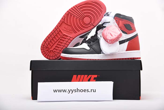 JORDAN 1 RETRO HIGH SATIN BLACK TOE - CD0461-016