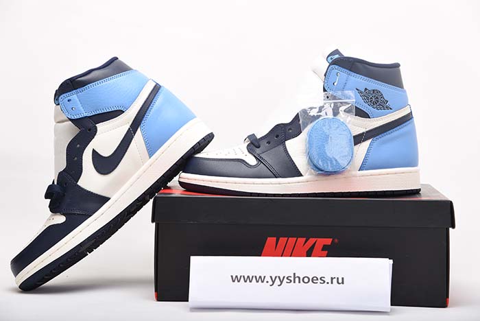 AIR JORDAN 1 OBSIDIAN UNIVERSITY BLUE 555088-140