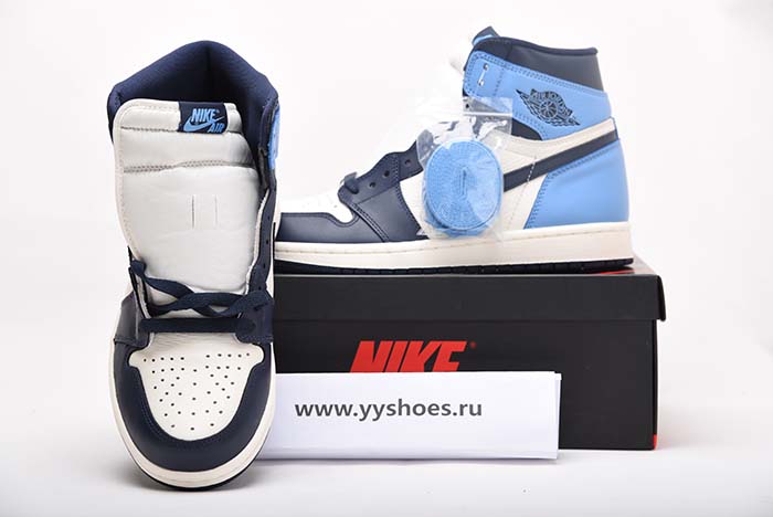 AIR JORDAN 1 OBSIDIAN UNIVERSITY BLUE 555088-140