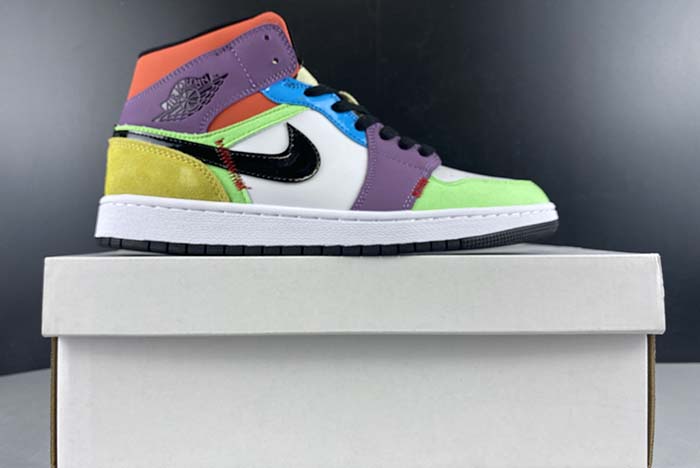 Air Jordan 1 Mid “Multicolor” CW1140 100