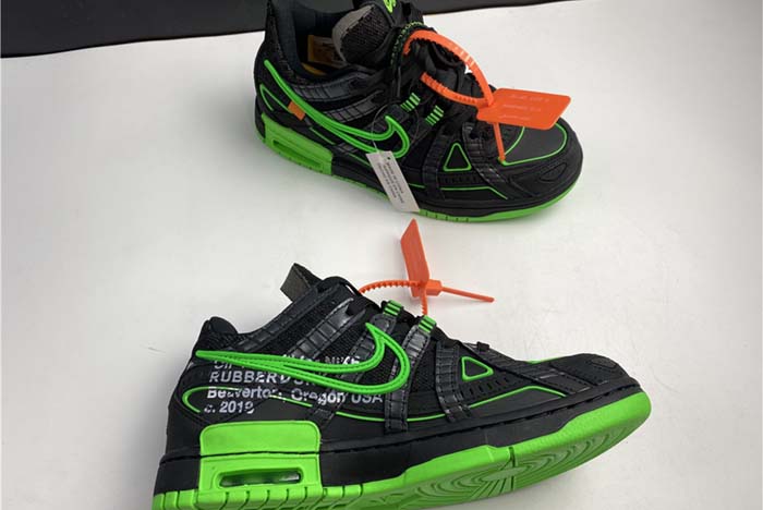 OFF-WHITE x Nike Air Rubber Dunk “Green Strike” CU6015-001
