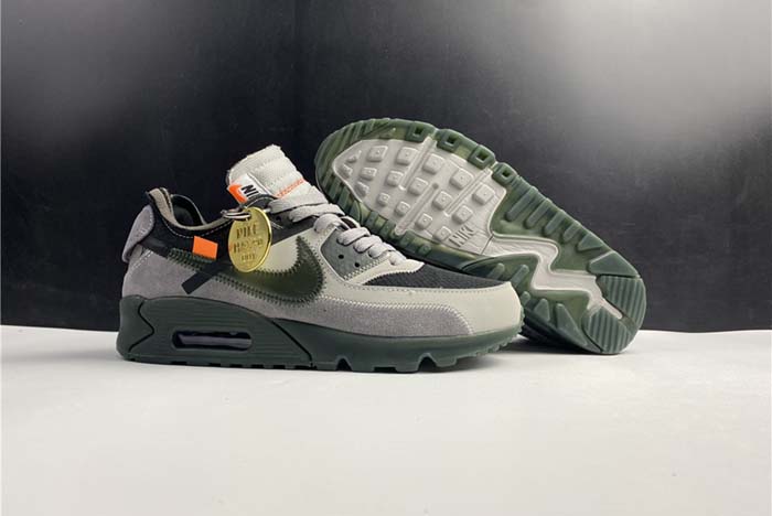 OFF-WHITE NIKE AIR MAX 90 GREY AA7293-002