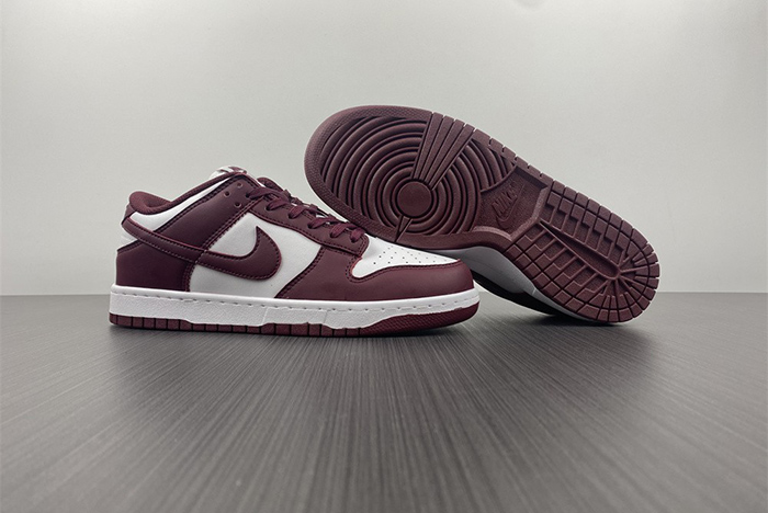 New Nike Dunk Low “Bordeaux” White/Bordeaux DD1503-108