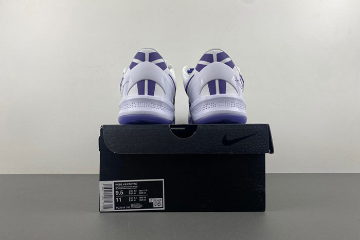 Nike Kobe 8 Protro “White Court Purple”  FQ3549-  100